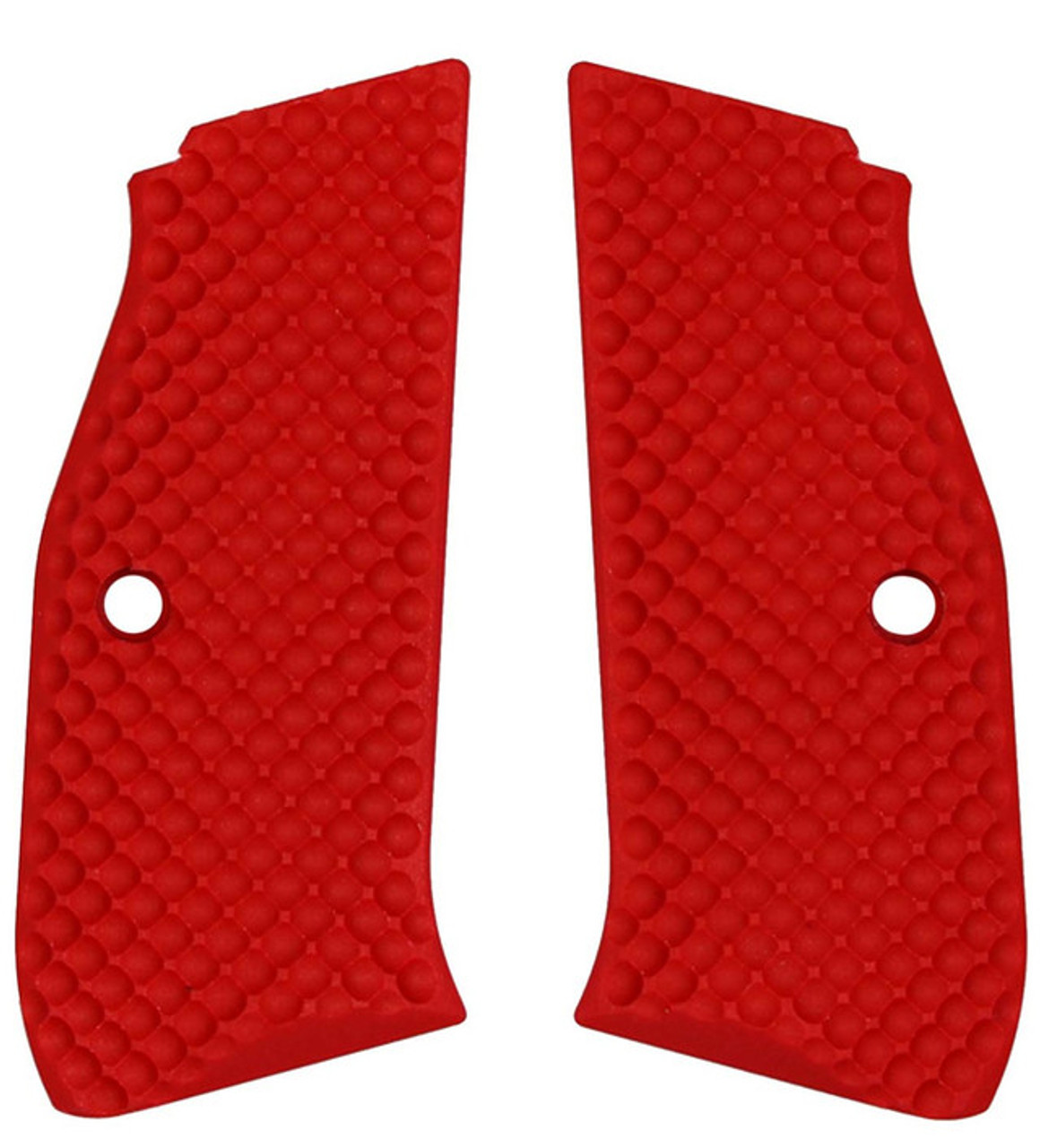 LOK Grips Palm Swell Bogies G10 for CZ Shadow 2 Cherry Red