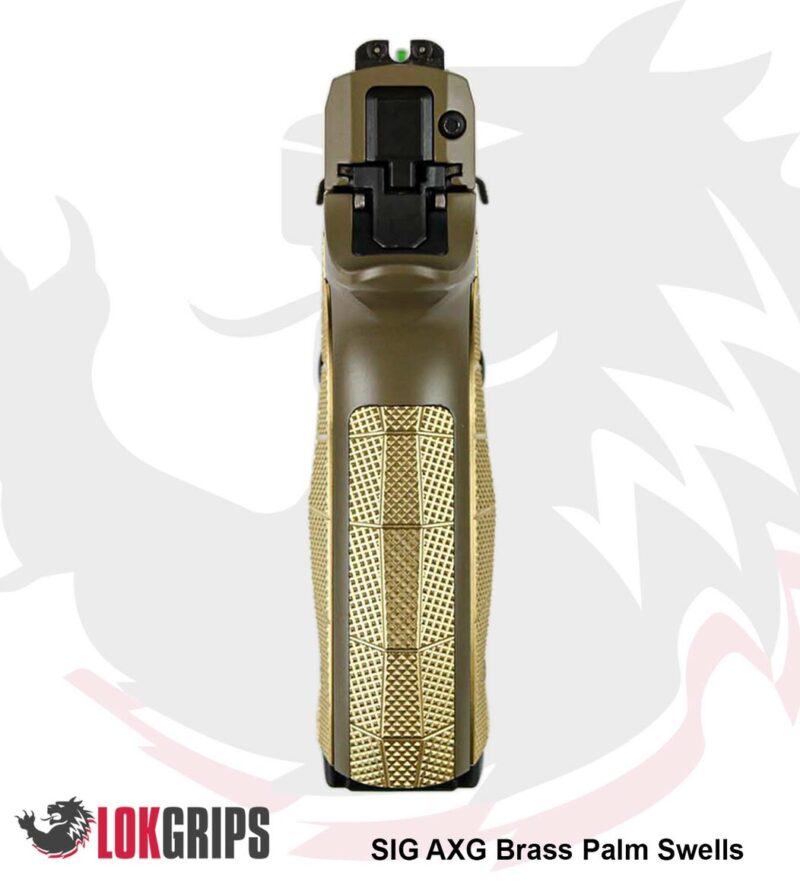 LOK Grips GridLok Brass Grips and Backstrap Palm Swell for Sig Sauer AXG PRE-ORDER - Image 3