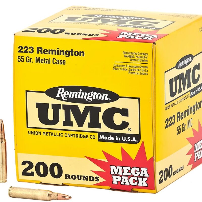 Remington UMC 223 Rem Mega Pack 55 Gr MC (200) Ammunition