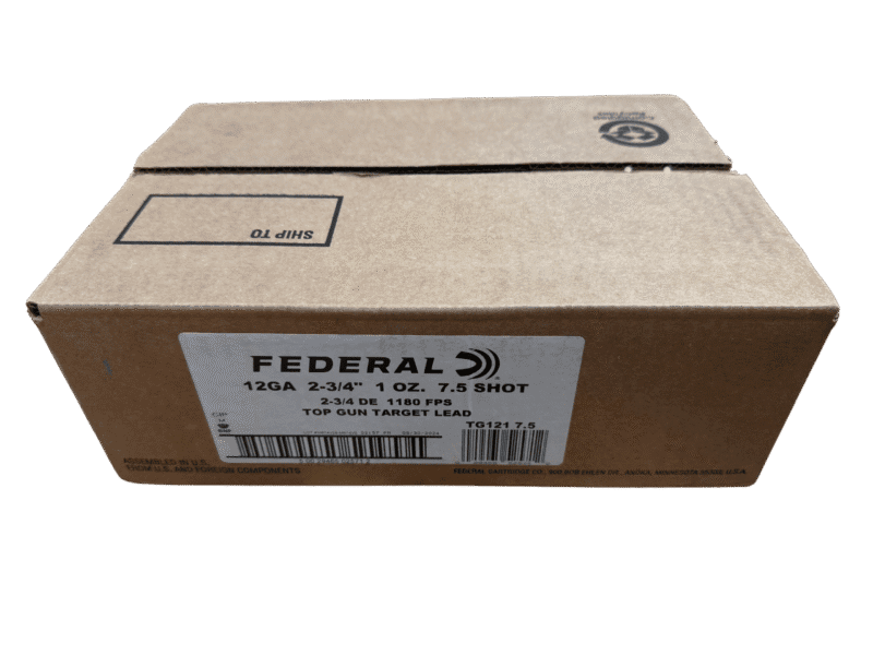 Federal Top Gun 12 Ga. 2 3/4, 1oz #7.5 Shot Case (250)