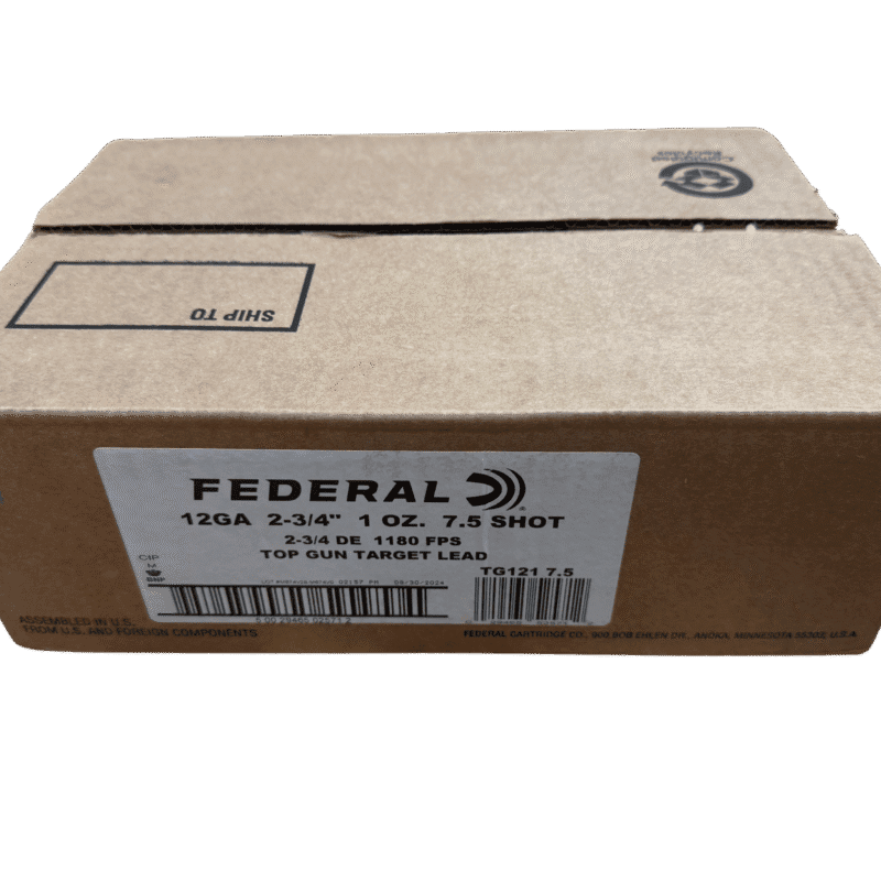 Federal Top Gun 12 Ga. 2 3/4, 1oz #7.5 Shot Case (250)