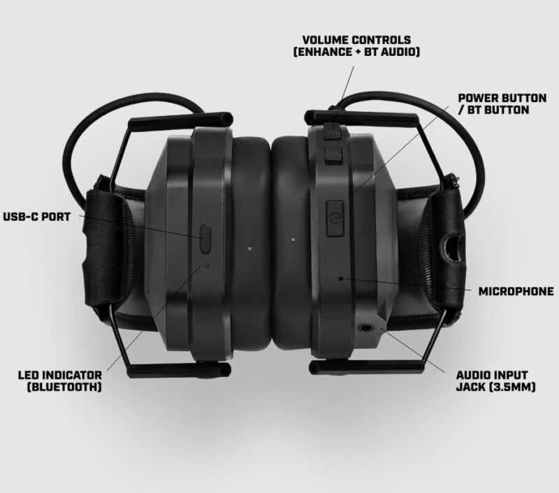 Axil MX Pro Blu Tooth Earmuffs - Image 2