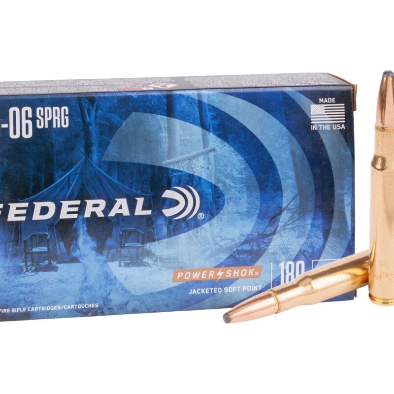 Federal Power Shok 30-06 180 Grain JSP