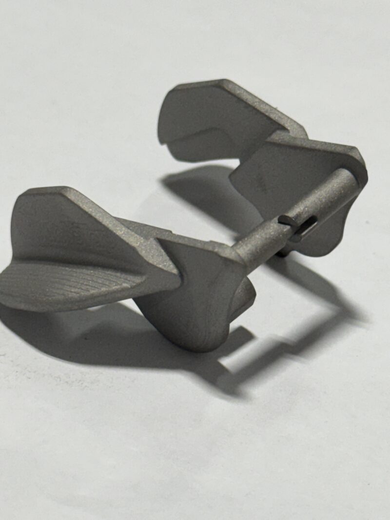 DoubleTap Sports Thumb Safety Ambidextrous with Shield Matte Silver - Image 4