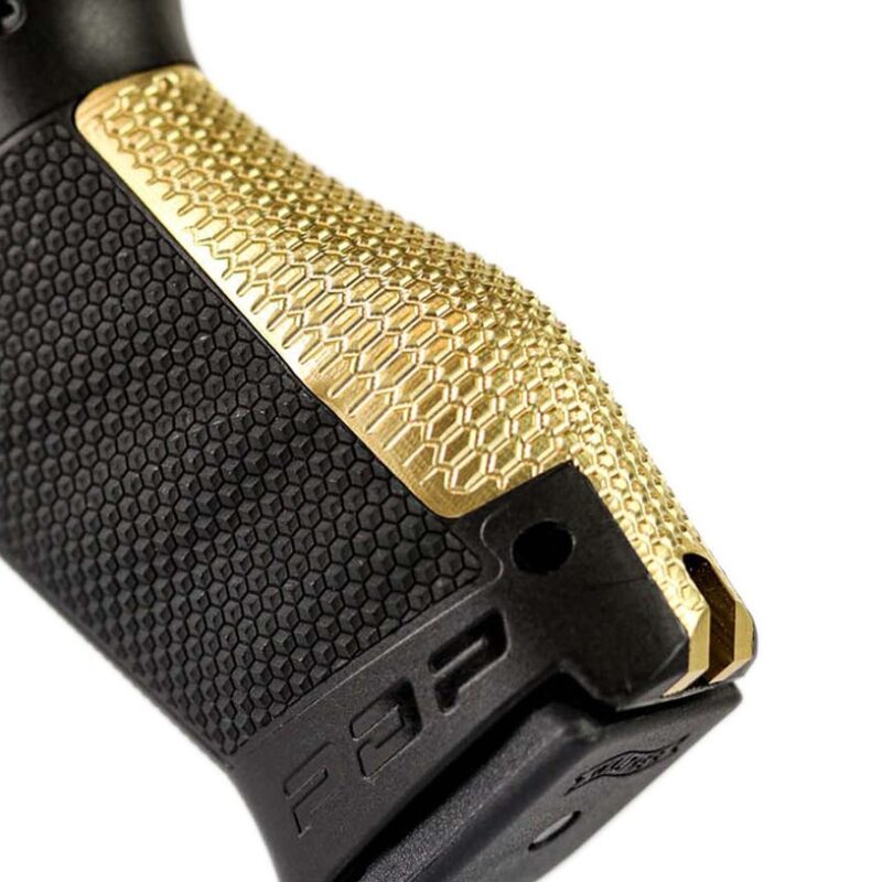LOK Grips Brass Aggressive Backstrap for Walther Full Size PDP Brass