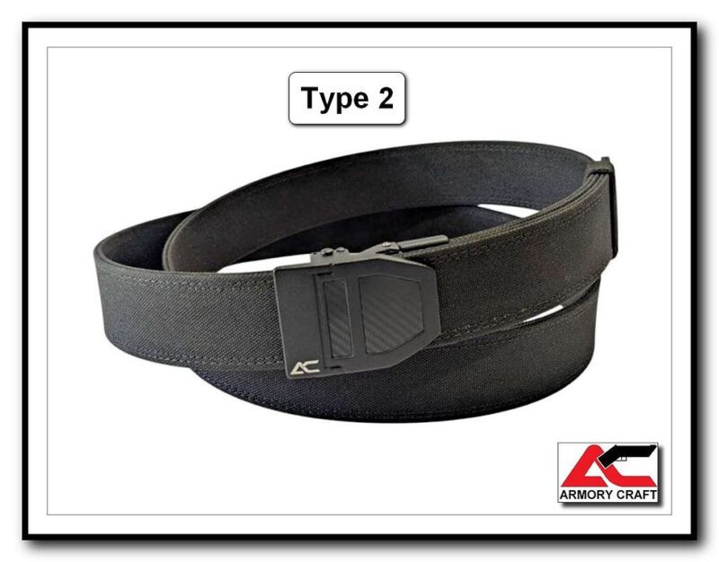 Armory Craft Premium Heavy Duty EDC CCW Tactical Gun Belt With Ratchet Buckle (Type 2)
