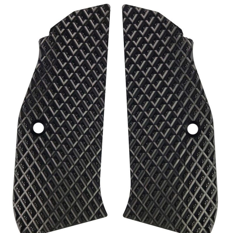 LOK Grips Thin Aluminum Jaws Aggressive for CZ Shadow 2/SP-01 Black