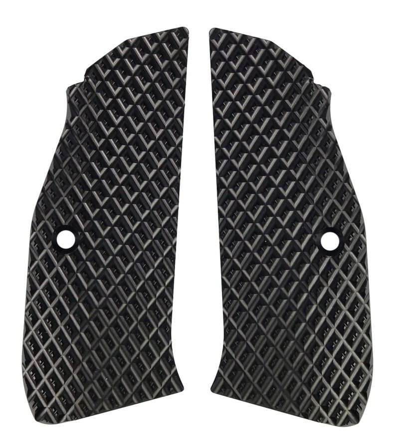 LOK Grips Thin Aluminum Jaws Aggressive for CZ Shadow 2/SP-01 Black