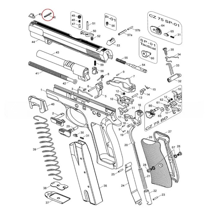 CZ Front Sight Retaining Pin - Image 2