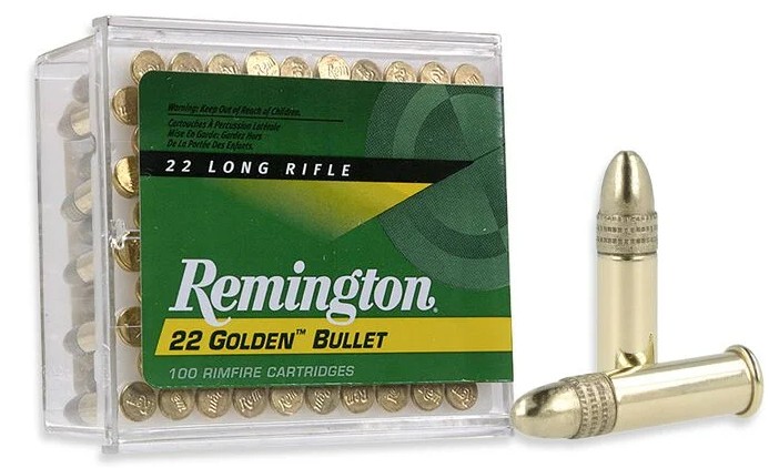 Remington Golden Bullet .22LR 40GR High Velocity Round Nose (100)