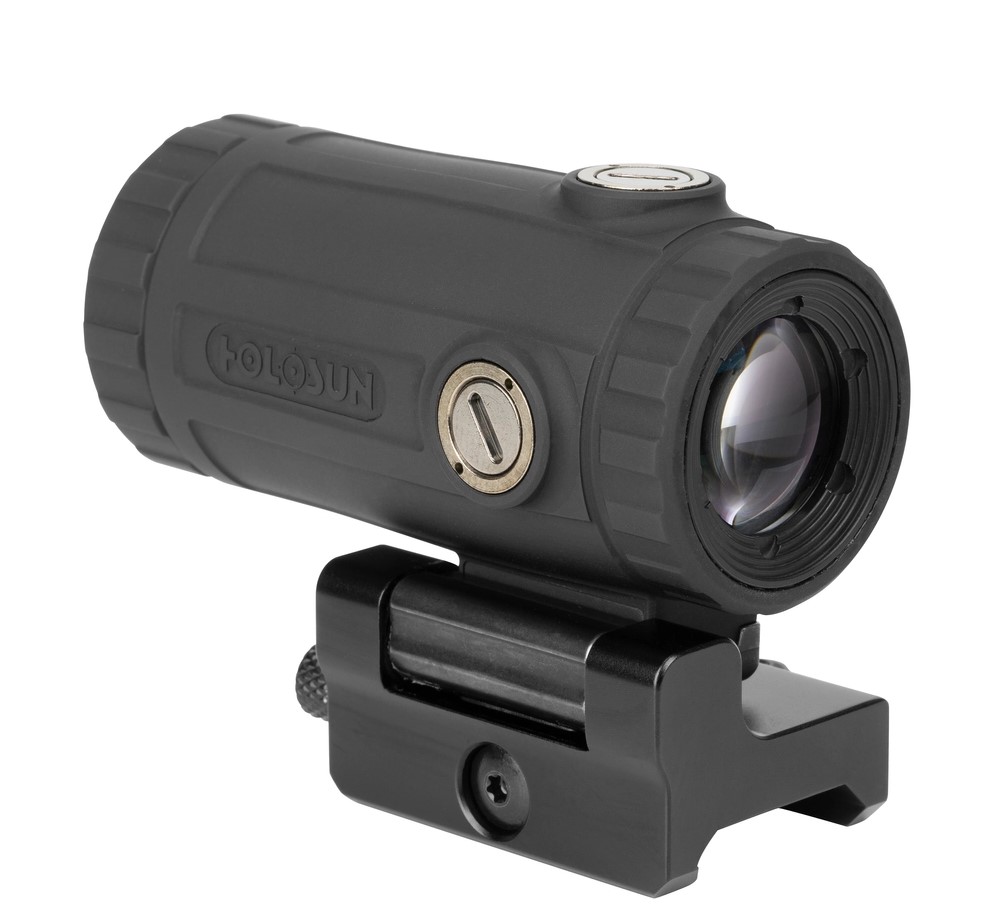 Holosun HM3XT 3x Magnifier with Titanium Housing, QD Mount - Black