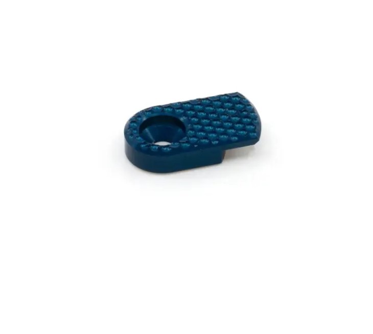 Armanov CZ Extended Mag Release Button Blue for Shadow 2 & TS2