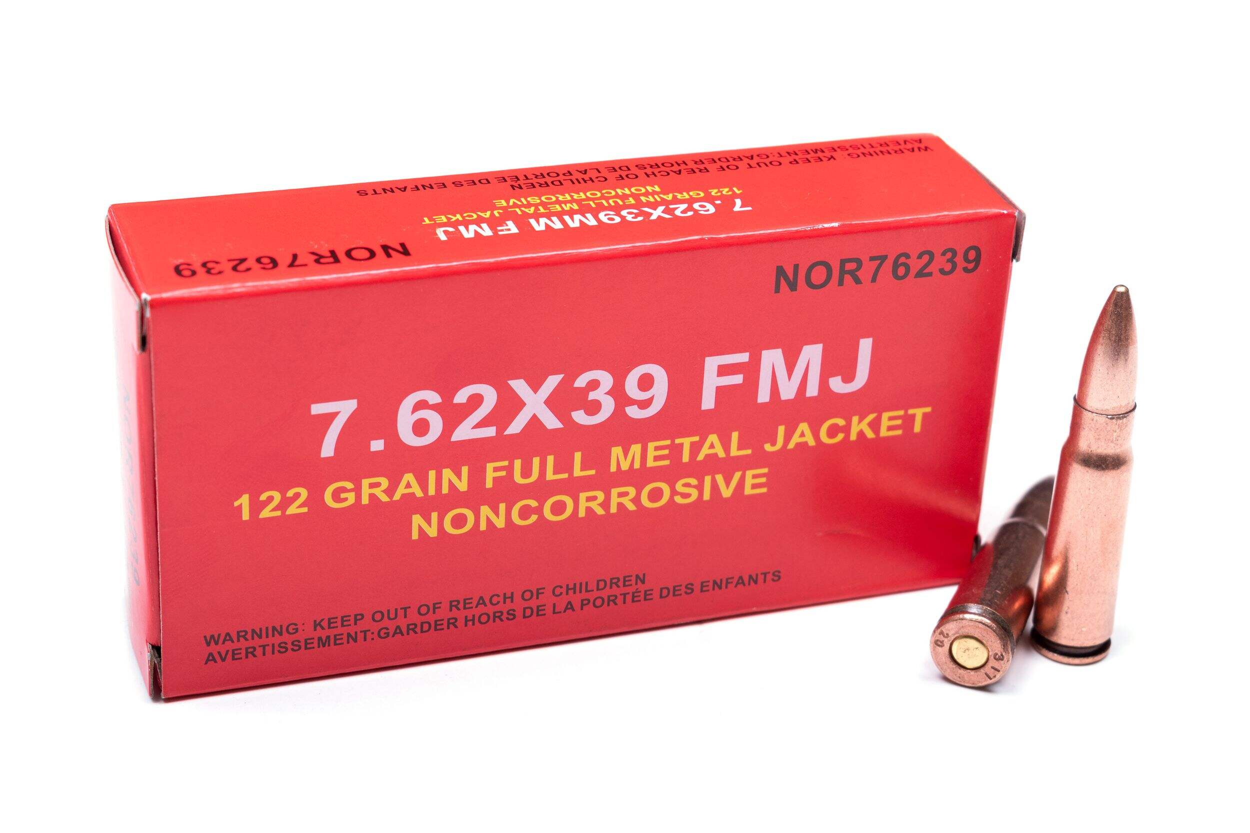 Norinco Non-Corrosive 7.62x39 122gr FMJ Ammunition (20)