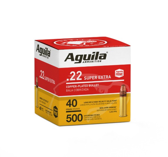 Aguila Super Extra .22LR 40gr Copper-Plated Bullet (250)