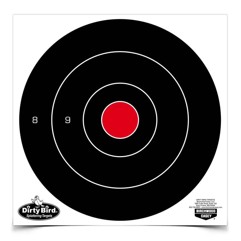 Birchwood Casey Dirty Bird 8" Bull's-Eye Target (6)