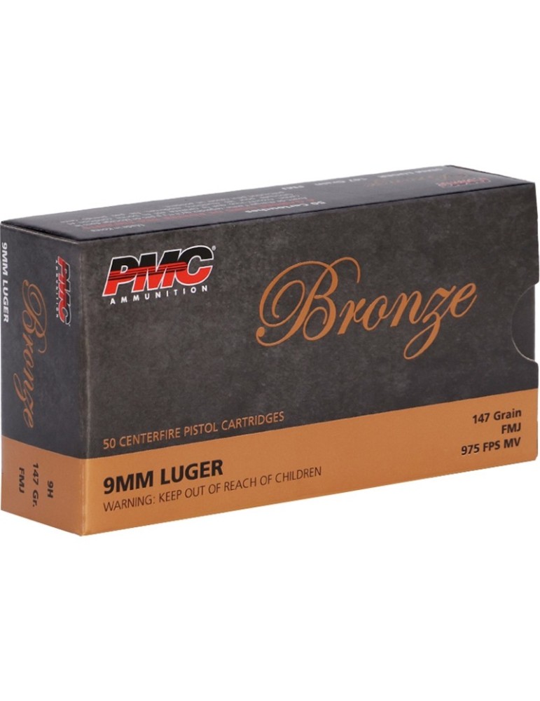 PMC Bronze 9mm Luger 147gr FMJ (50)