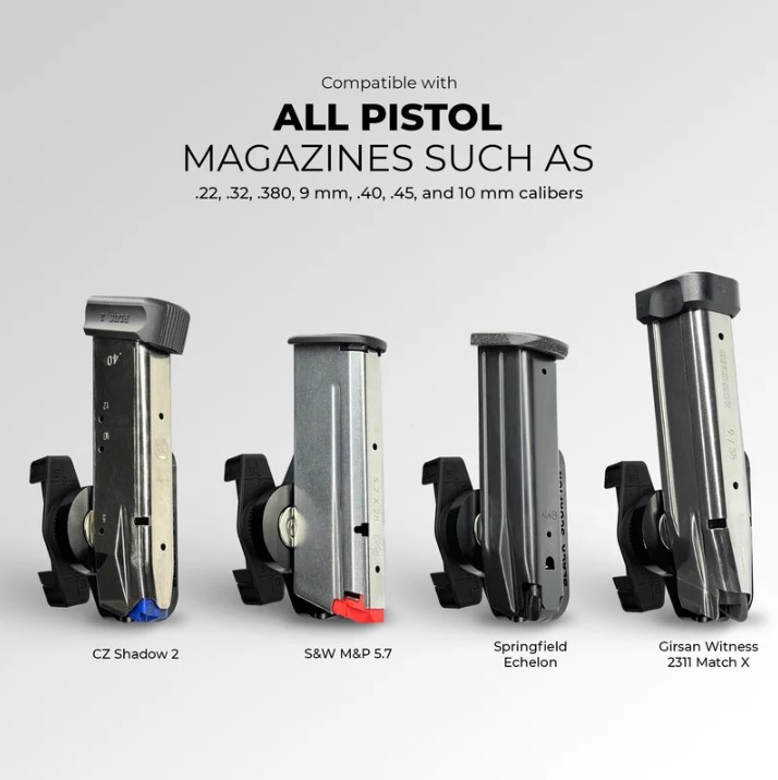 Black Scorpion Triple Magnet Universal Magazine Pouch BLACK - Image 4