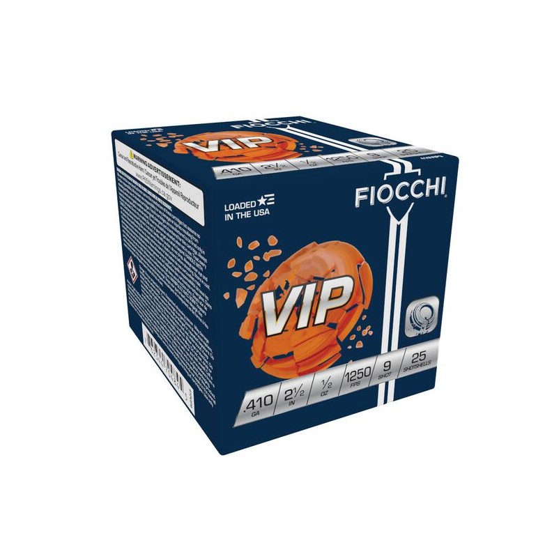 Fiocchi Target VIP 410 Bore 2-1/2" #9 Lead 1/2 oz Ammunition (25)