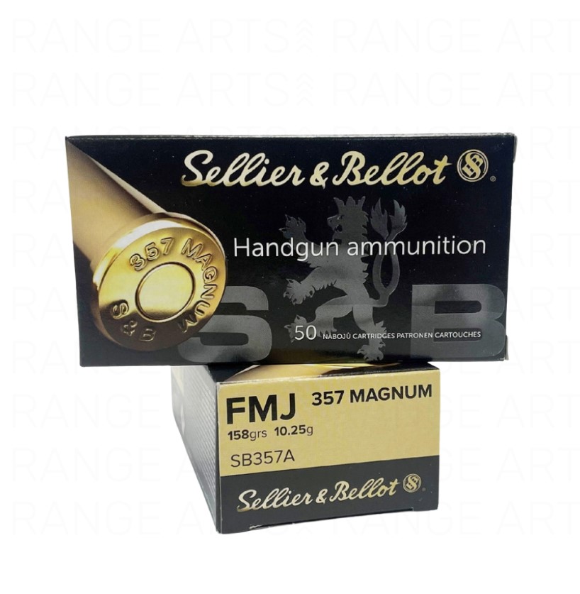 Sellier & Bellot .357 Magnum 158 Grain Full Metal Jacket Ammunition (50)